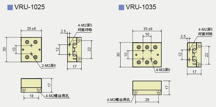 VRU-1025/1035产品尺寸